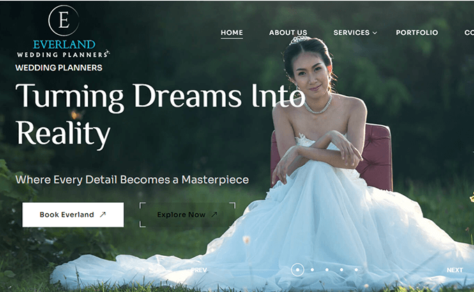 Wedding planner web design case study Kerala