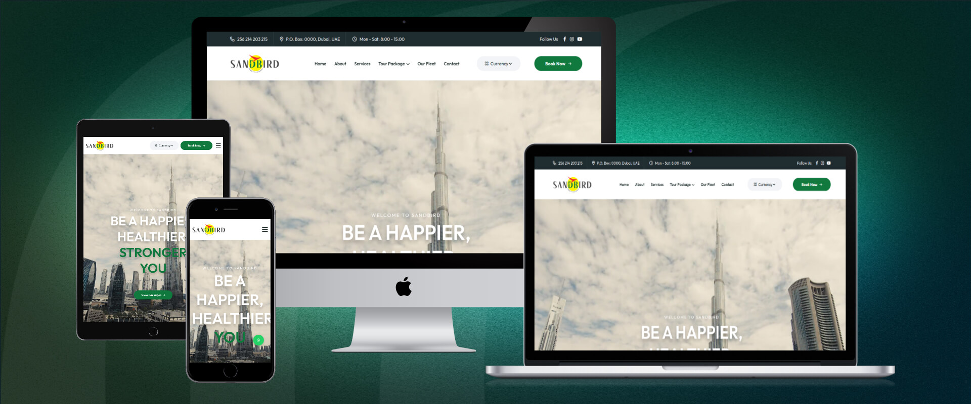 SandBird Tours Website